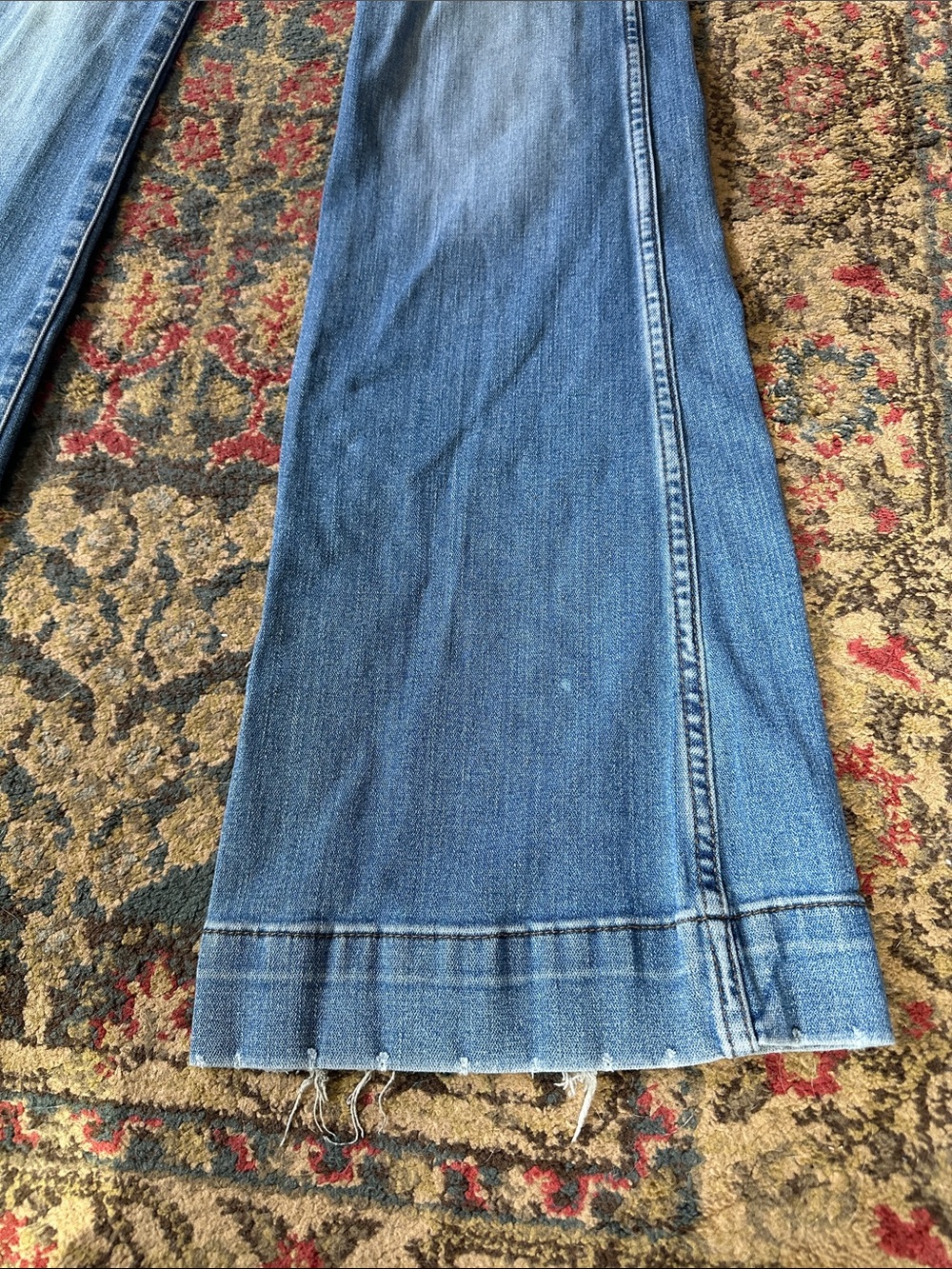 Wrangler Light Blue Flared Wide-Leg Jeans - Picture 4 of 9